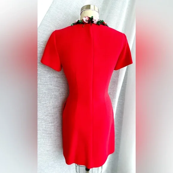 Stunning Red  Dress Italian Size 42. US size S.  MSGM valentines 💝 day - Picture 7 of 17